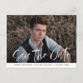 Carte Postale Faire part de remise des diplômes avec lettrage mo (Devant)