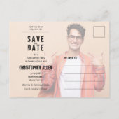 Carte Postale Faire part de remise des diplômes photo de style m (Dos)