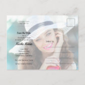 Carte Postale Faire-part de Remise des Diplômes Photo Écriture d (Dos)