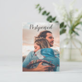 Carte Postale Faire-part de report Mariage photo (Debout devant)