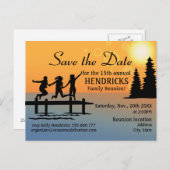 Carte postale Faire-part de réunion familiale créa (Devant / Derrière)