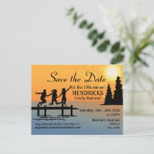 Carte postale Faire-part de réunion familiale créa (Debout devant)