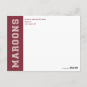 Carte Postale Faire-part de sauvegarde de la date de réunion de  (Dos)