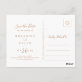 Carte Postale Faire-part de sauvons la date de la fleur sauvage  (Dos)