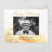 Carte Postale Faire-part de service commémoratif funéraire de ph (Devant)