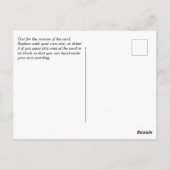 Carte Postale Faire-part de style défilement de parchemin (Dos)