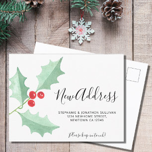 Carte postale Faire-part de transfert d'adresse Ho