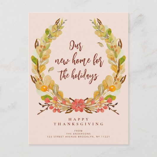 Carte Postale faire-part de vacances de la couronne de chute (Devant)