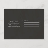 Carte Postale Faire-part Décembre Mariage d'hiver Holly Berry Enregistrer l (Dos)