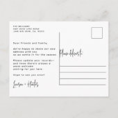 Carte Postale Faire-part Deck Nouvelles Halls Rustique Aquarelle Pine Holid (Dos)