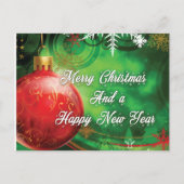 Carte Postale Faire-part Décor de Noël (Dos)