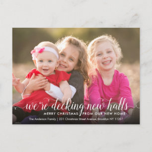 Carte Postale Faire-part Décoration de nouvelles salles Photo Noël Fête Mob