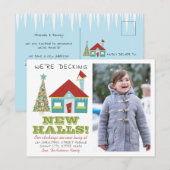 Carte Postale Faire-part Découvrir Nouvelles Salles de Noël Photo Holiday D (Devant / Derrière)