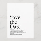 Carte Postale Faire-part Définition de Save the Date (Devant)