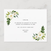 Carte Postale Faire-part Demande à être Demoiselle d'Honneur avec cette Pro (Dos)