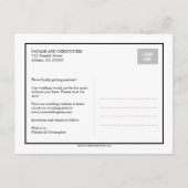 Carte Postale Faire-part Demande de Charme Mariage Enregistrer La Date - Bl (Dos)