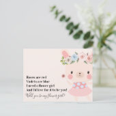 Carte Postale Faire-part Demande de Demoiselle d'Honneur de Mariage de Lapi (Debout devant)