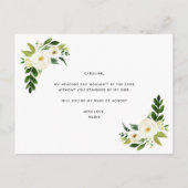 Carte Postale Faire-part Demande de témoin de mariage (Dos)