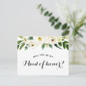 Carte Postale Faire-part Demande de témoin de mariage (Debout devant)