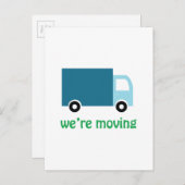 Carte Postale Faire-part Déménageaient (Devant / Derrière)