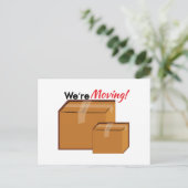 Carte Postale Faire-part Déménageaient (Debout devant)