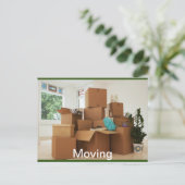 Carte Postale Faire-part Déménagement (Debout devant)