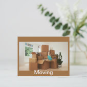 Carte Postale Faire-part Déménagement (Debout devant)