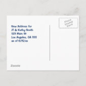 Carte Postale Faire-part Déménagement à Los Angeles Vintage Changement d'ad (Dos)