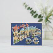 Carte Postale Faire-part Déménagement à Washington DC Changement d'adresse (Debout devant)