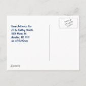 Carte Postale Faire-part Déménagement au Texas Vintage Changement d'adresse (Dos)