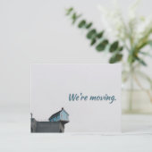 Carte Postale Faire-part Déménagement changement d'adresse déménagement mai (Debout devant)