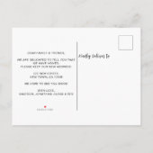 Carte Postale Faire-part Déménagement d'automne de citrouille (Dos)