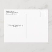 Carte Postale Faire-part Déménagement de Famille Saison Estivale (Dos)