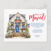 Carte Postale Faire-part Déménagement de Famille Saison Estivale (Devant)