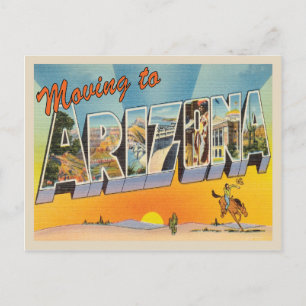 Carte Postale Faire-part Déménagement en Arizona Vintage Changement d'adres