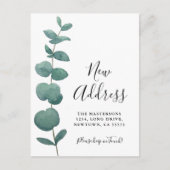 Carte Postale Faire-part Déménagement Eucalyptus (Devant)
