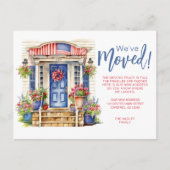 Carte Postale Faire-part Déménagement familial en saison estivale (Devant)