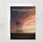 Carte Postale Faire-part Déménagement Windy West (Devant / Derrière)