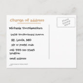 Carte Postale Faire-part Déménagements Annonces Joli Minois (Dos)