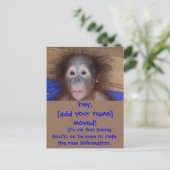 Carte Postale Faire-part Déménagements Annonces Tête de Mignon (Debout devant)