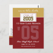 Carte Postale Faire-part d'enregistrement de la réunion de class (Devant / Derrière)