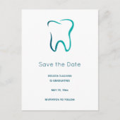 Carte Postale Faire-part Dentistesse dentaire Médicale Image Graduation (Devant)