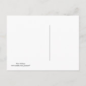 Carte Postale Faire-part Déplacé vers une nouvelle adresse (Dos)