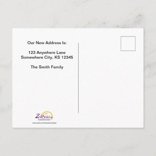 Carte Postale Faire-part Déplacement (Dos)
