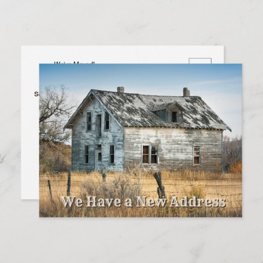 Carte Postale Faire-part Déplacement (Devant / Derrière)