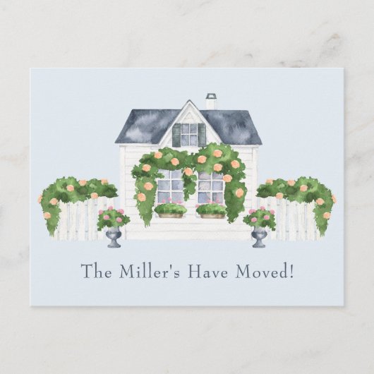 Carte Postale Faire-part Déplacement de la maison (Devant)