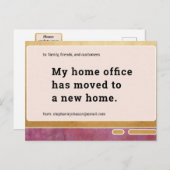 Carte Postale Faire-part Déplacement de l'écran de l'ordinateur de nouvelle (Devant / Derrière)