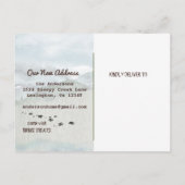 Carte Postale Faire-part Déplacement Goldendoodle Pine Woods Nouvelle adres (Dos)