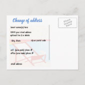 Carte Postale Faire-part Déplacer une nouvelle plage d'adresses (Dos)