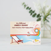 Carte Postale Faire-part Déplacer une nouvelle plage d'adresses (Debout devant)